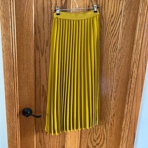 Lime midi skirt